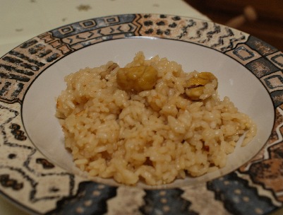 Kuri gohan o arr&ograve;s amb castanyes