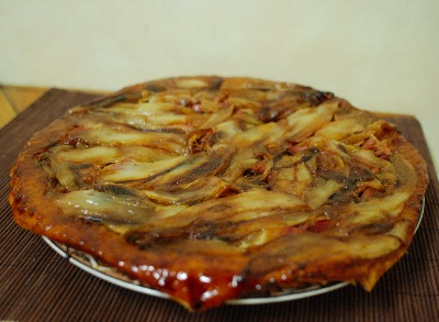 Tarta inversa d'end&iacute;via i confit